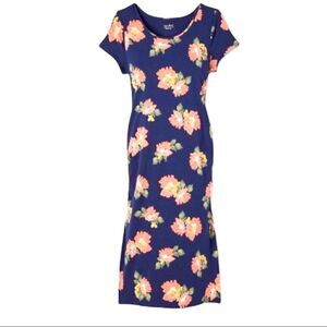 Floral print maternity dress